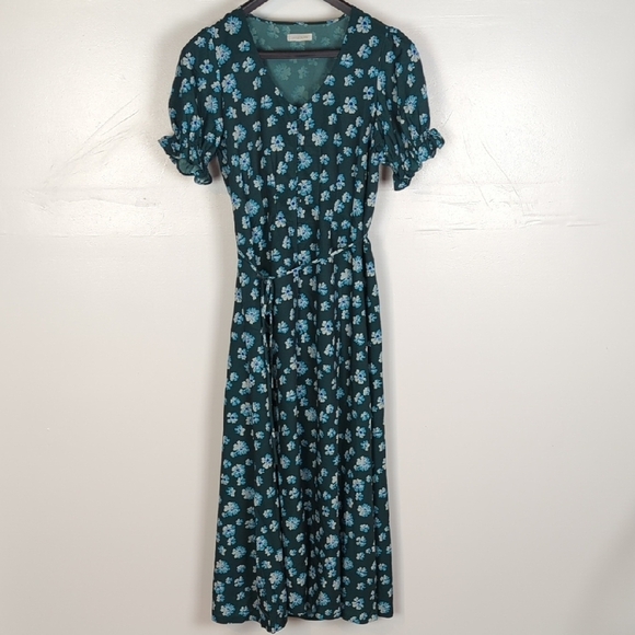 Outerknown Puff Sleeve Maxi Dress - Picture 1 of 12